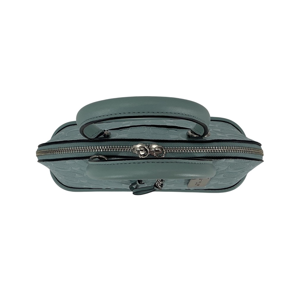 Coach Mini Sierra Satchel F58540 Patent‎ Leather Blue | Crossbody | Authentic - Picture 10 of 12